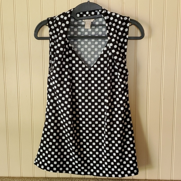 EUC Banana Republic tank top black white XS - Picture 5 of 5